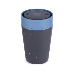 Drinkbeker circulare cup inh. 227ml. Black & Rockpool Blue