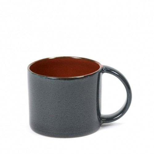 Espressokop diam. 8cm. kleur rust/dark blue terres de reves Serax