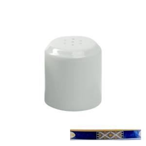 Zoutstrooier Ocean wit m/decor Egypto Blue Nova