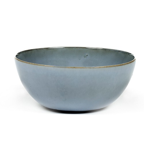 Kom m diam. 13,7 cm. h. 6 cm. kleur smokey blue terres de reves Serax