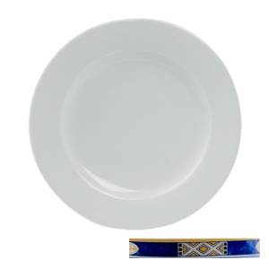 Bord plat diam. 22cm. Ocean wit m/decor Egypto Blue Nova