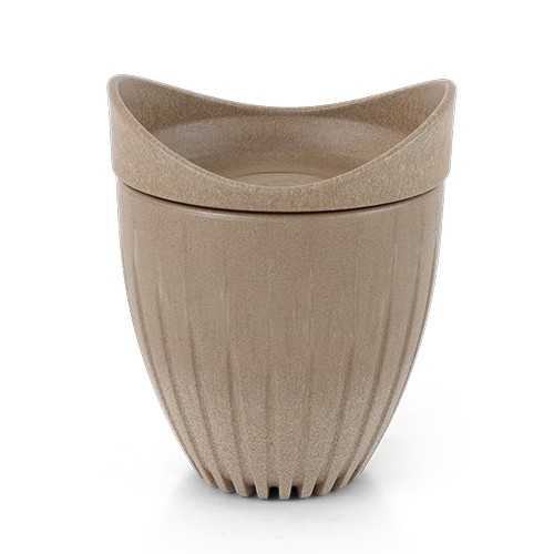 TÊTE DE GRANDS CONTENUS 340ML. TASSE À CAFÉ BEIGE