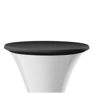 Topcover hospitality stretch diam. 85cm. zwart