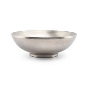 BOL EN ACIER INOXYDABLE DIAM. 22CM. HG T. 7,5CM. HÔTE EN ARGENT VINTAGE