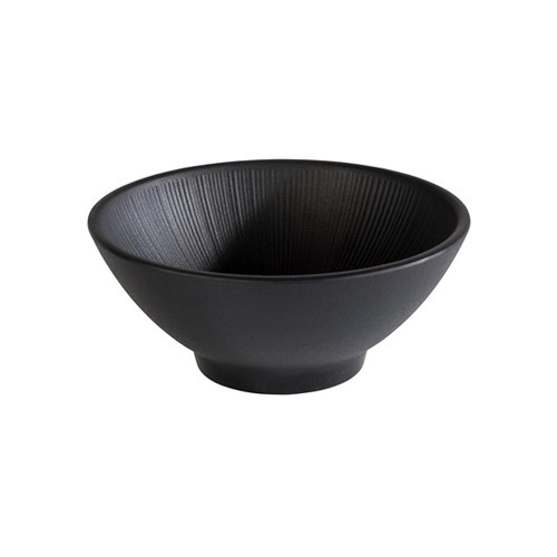 Schaal diam. 16cm. hgt. 6,5cm. melamine zwart Nero