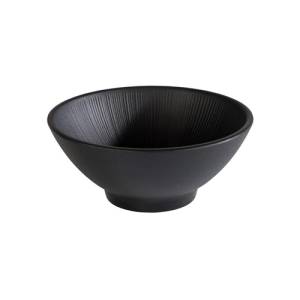 Schaal diam. 16cm. hgt. 6,5cm. melamine zwart Nero
