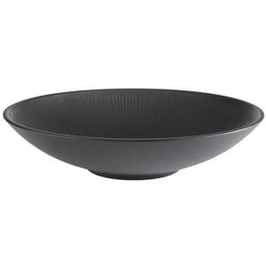 Schaal diam. 30cm. hgt. 7cm. melamine zwart Nero