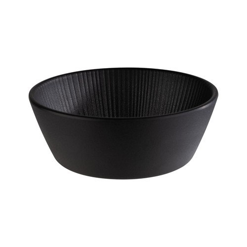 Schaal diam. 15,5cm. hgt. 5,5cm. melamine zwart Nero