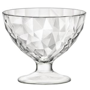 EISANZAHL MIT FUSSINHALT. 36CL. GLAS-DIAMANT-BORMIOLI