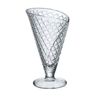 EISANZAHL MIT FUSSINHALT. 22CL. GLAS GELATO BORMIOLI