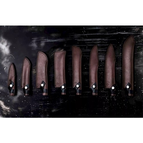 Lederen hoes koksmes Leather Forged