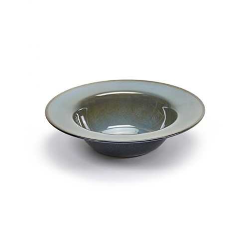 Nudelteller S DURCHM. 21,3 cm. HÖHE 5CM. FARBE BLAUGRAU / DUNKELBLAU TERRES DE REVES SERAX