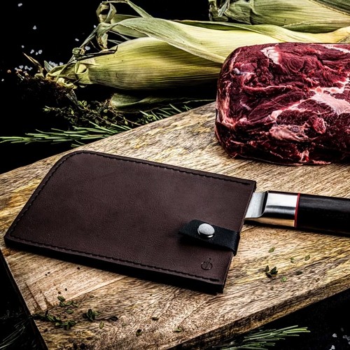 COUVERTURE EN CUIR COUPERET EN CUIR FORGÉ