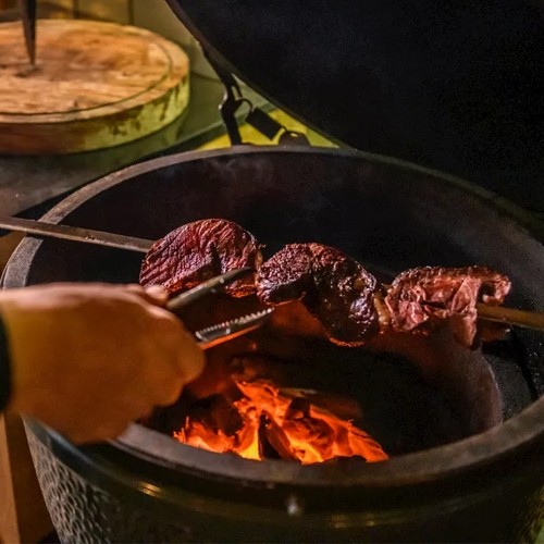 Spies v-vorm lgt. 60cm. rvs Churrasco Forged