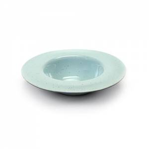 Pastabord s diam. 21,3cm. hoogte 5cm. kleur light blue / smokey blue terres de reves Serax