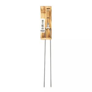 BROCHETTE DE FOURCHETTE LGT. 60CM. CHURRASCO EN ACIER INOXYDABLE FORGÉ