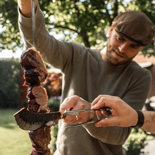 Grijptangen set a 4 stuks rvs Churrasco Forged