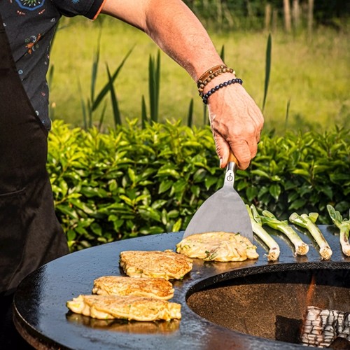 SPATULE BBQ SPLANCHA EN ACIER INOXYDABLE FORGÉ
