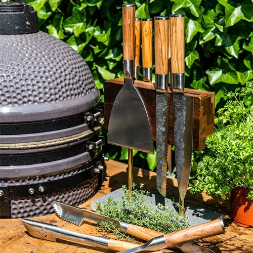 SPATULE BBQ SPLANCHA EN ACIER INOXYDABLE FORGÉ