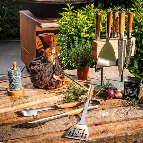 SPATULE BBQ SPLANCHA EN ACIER INOXYDABLE FORGÉ