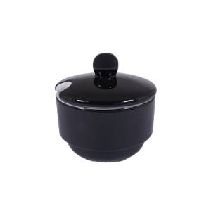 SUGAR BOWL W/COVER INH. 15CL. COLOR BLACK NOVA