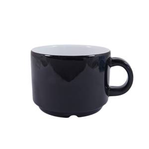 Koffiekop inh. 16cl. Ocean kleur zwart Nova