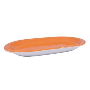 Schaal ovaal 23cm. Ocean kleur oranje Nova
