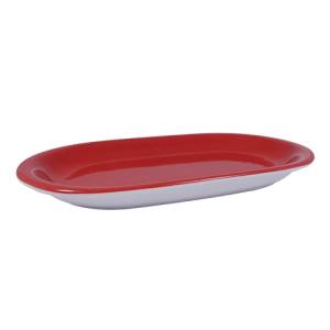 BOWL OVAL 23CM. OCEAN COLOR RED NOVA