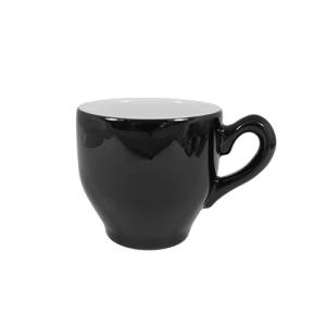 Koffiekop inh. 14cl. Pisa kleur zwart