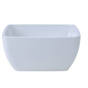 Schaal vierkant inh. 55cl. afm. 12,7x12,7cm. melamine kleur wit Global