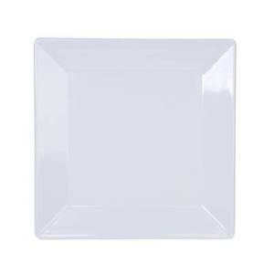 Bord vierkant afm. 36,8x36,8cm. hgt. 3,2cm. melamine kleur wit Global