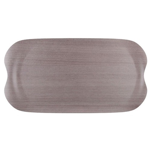 TRAY SIZE 42X22CM. GRAY WOOD CRAFT TRAY WAVE ROLTEX