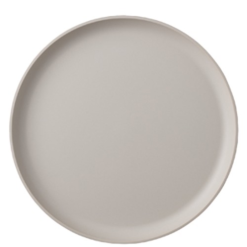 PLATE FLAT SILUETA DIAM. 26CM. NORDIC WHITE MEPAL