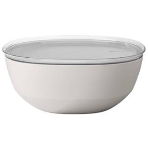 SERVIERTELLER MIT ABDECKUNG SILUETA DIAM. 30,1 cm. INH. 5L. NORDISCHES WEISSES MEPAL