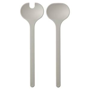 SALAD CUTLERY 2-PIECE SILUETA NORDIC WHITE MEPAL
