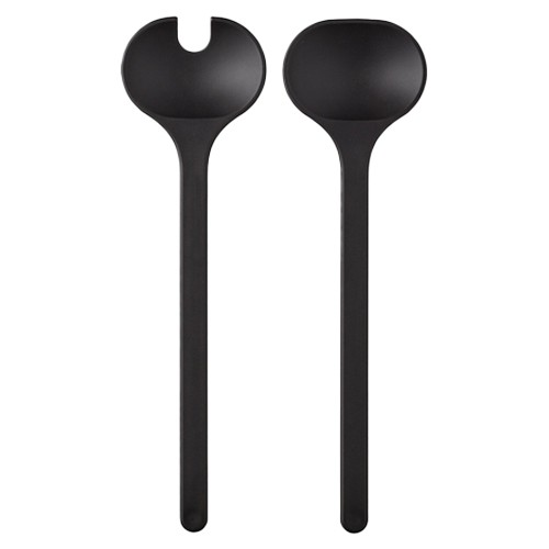 SALAD CUTLERY 2-PIECE SILUETA NORDIC BLACK MEPAL