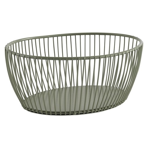 Draadmand afm. 20x15x8cm. donkergroen metaal