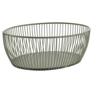 Draadmand afm. 24x19x8cm. donkergroen metaal