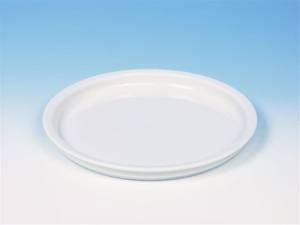 Bord Ergo diam. 23cm. vlakke bodem kleur wit Nova