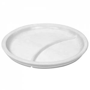 BOARD ERGO 2-TEILIG DURCHM. 23CM. FLACHER BODEN, FARBE WEISS NOVA