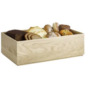 Presentatiebak 1/1gn. hgt. 8,5cm. eikenhout Valo