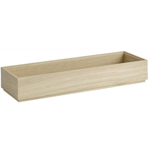 Presentatiebak 2/4gn. hgt. 8,5cm. eikenhout Valo