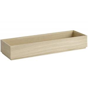 Presentatiebak 2/4gn. hgt. 8,5cm. eikenhout Valo