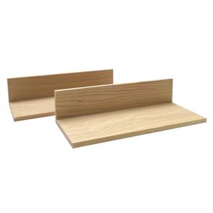 Inzetstukken 1/2gn. hgt. 6cm. eikenhout Valo