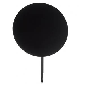 Ophangbord voor buffetverhoging diam. 25cm. hgt. 33cm. zwart metaal Valo