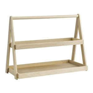 SETAGERE 2 COUCHES DIM. 55,5X26,5CM. HG T. 44,5CM. VALO EN BOIS DE CHÊNE