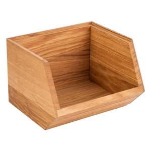 PRÄSENTATIONSTABLETT ABM. 17,5 x 15,5 cm. HG T. 12,5 cm. EICHE