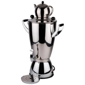 SAMOVAR WITH DRIP TRAY CONTENT. 12LTR. STAINLESS STEEL