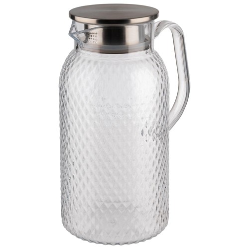 SAFTKRUG MIT DECKELINHALT. 1,8LTR. TRANSPARENTES POLYCARB ONA AT