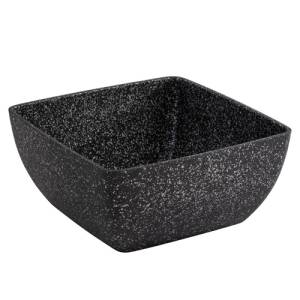 Buffetschaal afm. 19x19cm. hgt. 9cm. grijs aluminium Frostfire